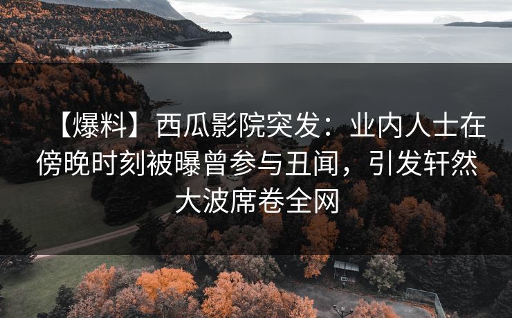 【爆料】西瓜影院突发：业内人士在傍晚时刻被曝曾参与丑闻，引发轩然大波席卷全网
